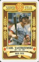 1982 Perma-Graphics Super Star Credit Cards # Carl Yastrzemski Baseball Card