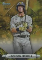 2023 Bowman Sterling #BSP56 Jackson Merrill Gold Baseball Card