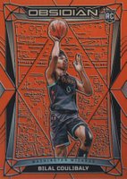 2023 Panini Obsidian #162 Bilal Coulibaly Electric Etch Orange Flood Basketball Card