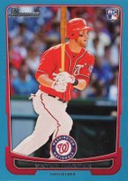 2012 Bowman Draft #10 Bryce Harper Blue Baseball Card