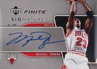 2004 Upper Deck Finite Signature #FS-MJ Michael Jordan Basketball Card