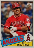 2019 Topps Transcendent VIP Party Mike Trout Through the Years #1985 Mike Trout Baseball Card