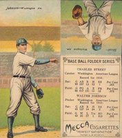 1911 Mecca Double Folders # Johnson/Street Baseball Card