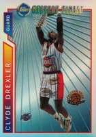 1996 Topps Mystery Finest  #M13 Clyde Drexler Bordered Refractor Basketball Card