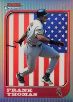 1997 Bowman Chrome International #100 Frank Thomas Refractor Baseball Card