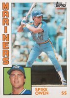 1984 Topps #413 Spike Owen Baseball Card
