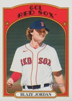 2021 Topps Heritage Minor League #95 Blaze Jordan Variation Baseball Card