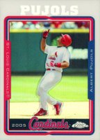 2005 Topps Chrome  #100 Albert Pujols Refractor Baseball Card