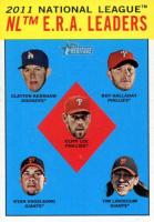 2012 Topps Heritage  #5 NL ERA Leaders Baseball Card
