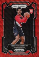 2023 Panini Prizm #141 Scoot Henderson Ruby Wave Basketball Card