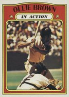 1972 Topps #552 Ollie Brown In Action Baseball Card
