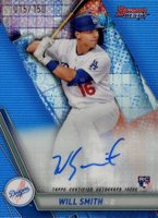 2019 Bowman's Best Best of 2019 Autographs #B19WS Will Smith Blue Refractor Baseball Card