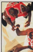 1992 Panini Sticker #17 1992 NBA Finals Action Scene Basketball Card