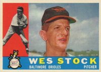 1960 Topps #481 Wes Stock Baseball Card