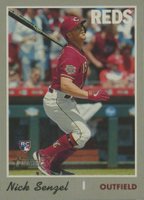 2019 Topps Heritage #507 Nick Senzel Action Baseball Card
