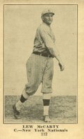 1917 Collins-McCarthy #112 Lew McCarty Baseball Card