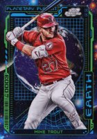2023 Topps Cosmic Chrome Planetary Pursuit #2 Mike Trout Earth Baseball Card