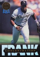 1993 Leaf Frank Thomas #9 Concentration Series 2 Baseball Card