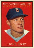 1961 Topps #476 Jackie Jensen MVP Baseball Card