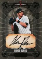 2023 Wild Card 5 Card Draw Autographs #5CDCCBA Chase Burns Contemporary-Black Foil-Black 1/1 Baseball Card