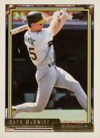 1992 Topps Gold #450 Mark McGwire Baseball Card