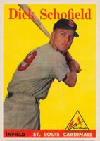 1958 Topps #106 Dick Schofield Baseball Card
