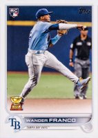 2022 Topps Complete Set #215 Wander Franco Retail Variation Baseball Card