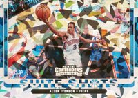 2022 Panini Contenders Suite Shots #3 Allen Iverson Cracked Ice Basketball Card