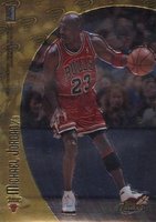 1998 Finest Mystery #M20 Eddie Jones/Michael Jordan Refractor Basketball Card
