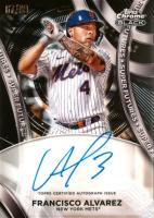 2024 Topps Chrome Black Super Futures Autographs #FA Francisco Alvarez Baseball Card
