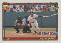 1991 Topps Desert Shield #155 Dwight Evans Baseball Card