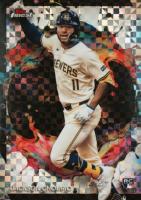 2024 Topps Finest #275 Jackson Chourio Checkerboard Refractor Baseball Card