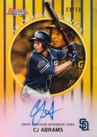 2019 Bowman's Best 1999 Franchise Favorites Autographs #CJA CJ Abrams Gold Refractor Baseball Card