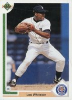 1991 Upper Deck #367 Lou Whitaker Baseball Card