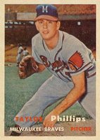 1957 Topps #343 Taylor Phillips Baseball Card