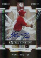 2009 Donruss Elite Extra Edition #57 Mike Trout Turn of the Century-Autograph Baseball Card