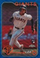 2024 Topps Chrome #201 Jung Hoo Lee Blue Wave Baseball Card