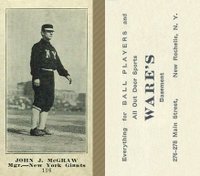 1916 Wares #116 John J. McGraw Baseball Card