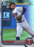 2022 Bowman Draft #BDC153 Brooks Lee Chrome-Refractor Baseball Card