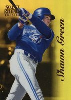 1996 Select Certified #44 Shawn Green Mirror Gold Baseball Card
