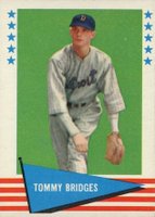 1961 Fleer #95 Tommy Bridges Baseball Card