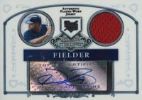 2006 Bowman Sterling #BS-PF Prince Fielder Autograph Relic Baseball Card