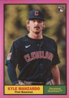 2024 Topps Archives #36 Kyle Manzardo Pink Foilboard Baseball Card