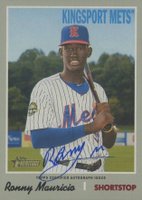 2019 Topps Heritage Minor League Real One Autographs #RM Ronny Mauricio Baseball Card