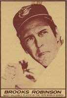 1971 Milk Duds # Brooks Robinson Hand Cut Baseball Card