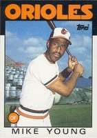 1986 Topps #548 Mike Young Baseball Card
