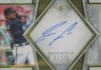 2019 Topps Transcendent Framed Transcendent Autographs #RAJ Ronald Acuna Jr. Variation Baseball Card