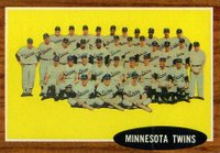 1962 Topps #584 Minnesota Twins Team Short print Baseball Card