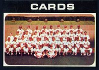 1971 Topps #308 St. Louis Cardinals Team Baseball Card