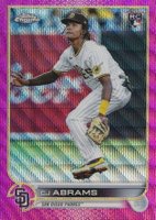 2022 Topps Chrome Update #USC3 CJ Abrams Pink Wave Baseball Card